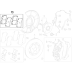 Genuine Toyota Front Brake Pads - Toyota GR Yaris G16E-GTS