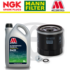 Paquete de servicio a domicilio para Toyota GR Yaris + Corolla G16E-GTS - Millers Oil Premium