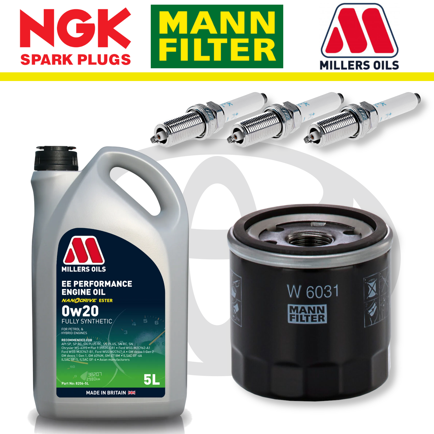 Toyota GR Yaris + Corolla G16E-GTS Home Service Pack - Millers Oil Premium