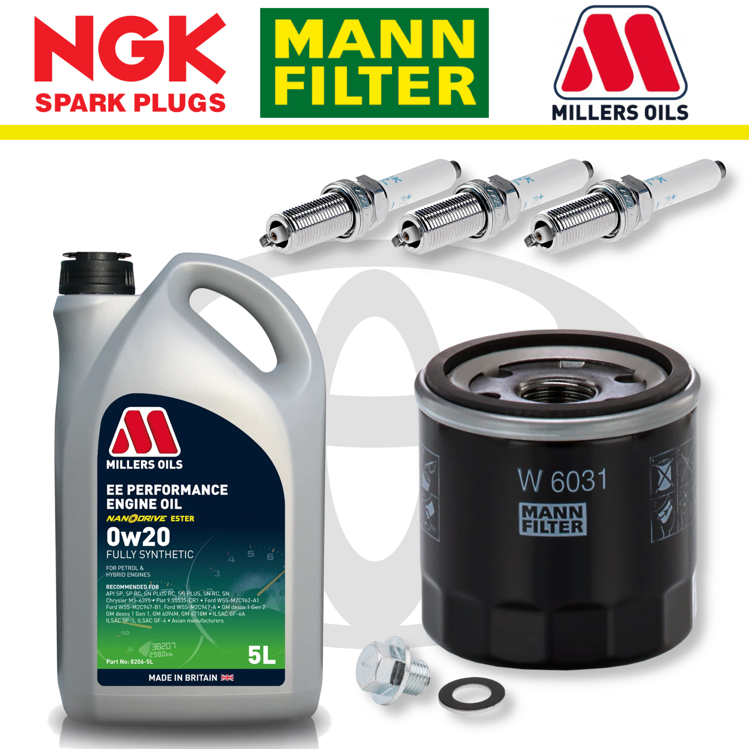 Pack d'entretien à domicile pour Toyota GR Supra B58 - Millers Oil Premium