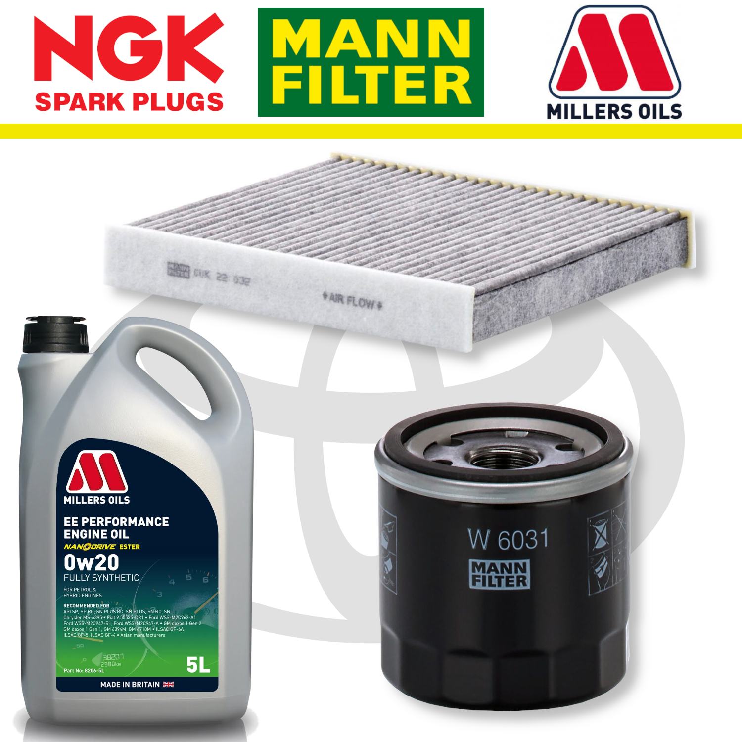 Toyota GR Yaris + Corolla G16E-GTS Home Service Pack - Millers Oil Premium