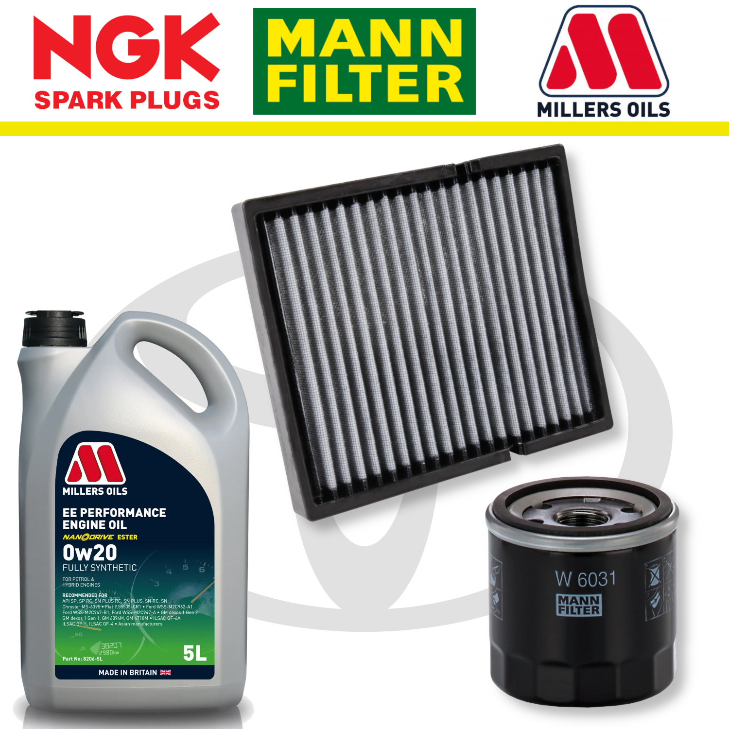 Toyota GR Yaris + Corolla G16E-GTS Home Service Pack - Millers Oil Premium