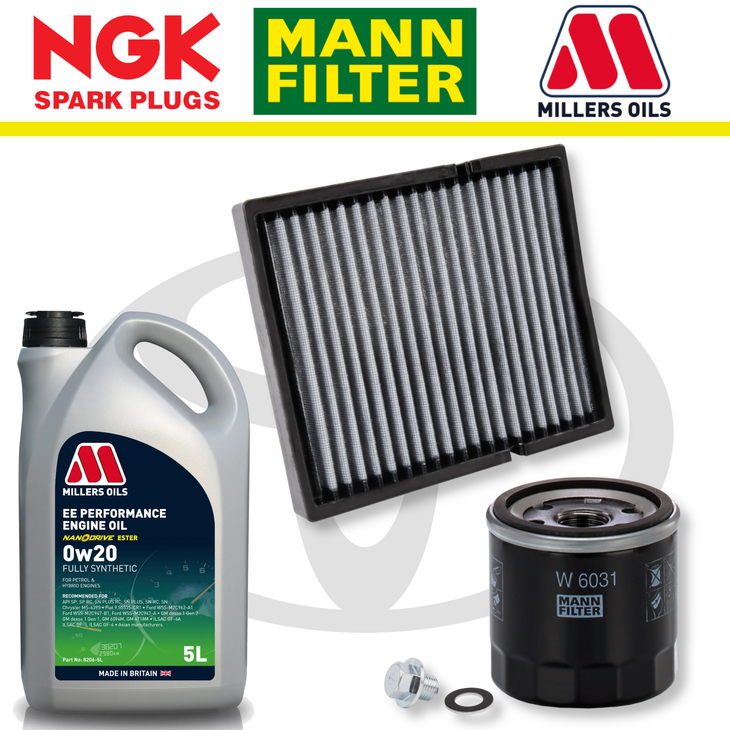 Pack d'entretien à domicile pour Toyota GR Supra B58 - Millers Oil Premium