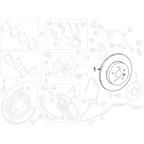 Disques de frein arrière d'origine Toyota – Toyota GR Yaris G16E-GTS