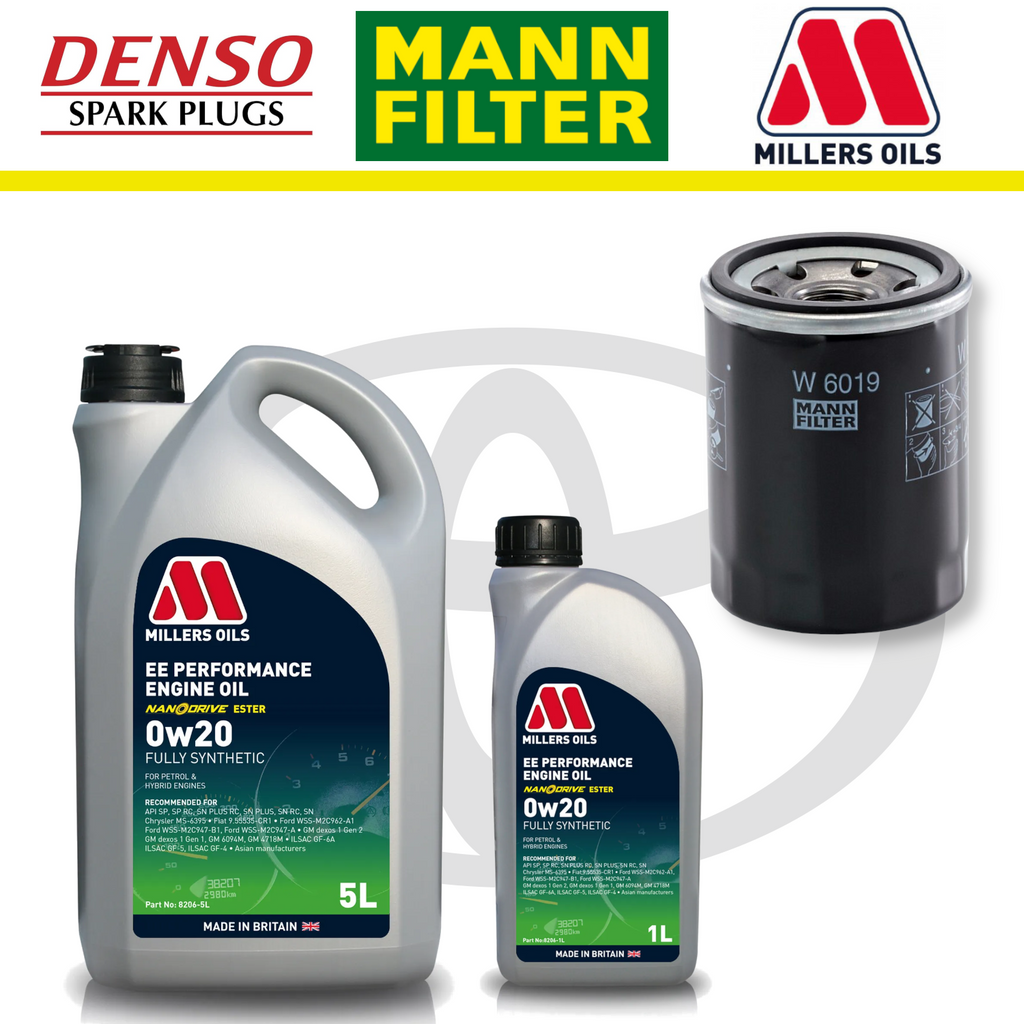 Paquete de servicio a domicilio para Toyota GT86 FA20 - Millers Oil Premium