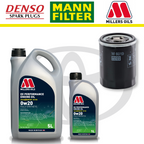 Paquete de servicio a domicilio para Toyota GT86 FA20 - Millers Oil Premium