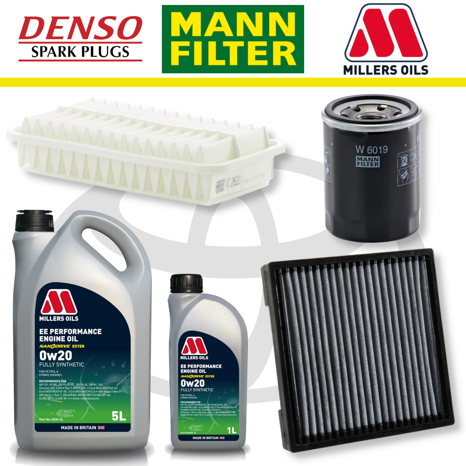 Toyota GT86 FA20 Home Service Pack - Millers Oil Premium