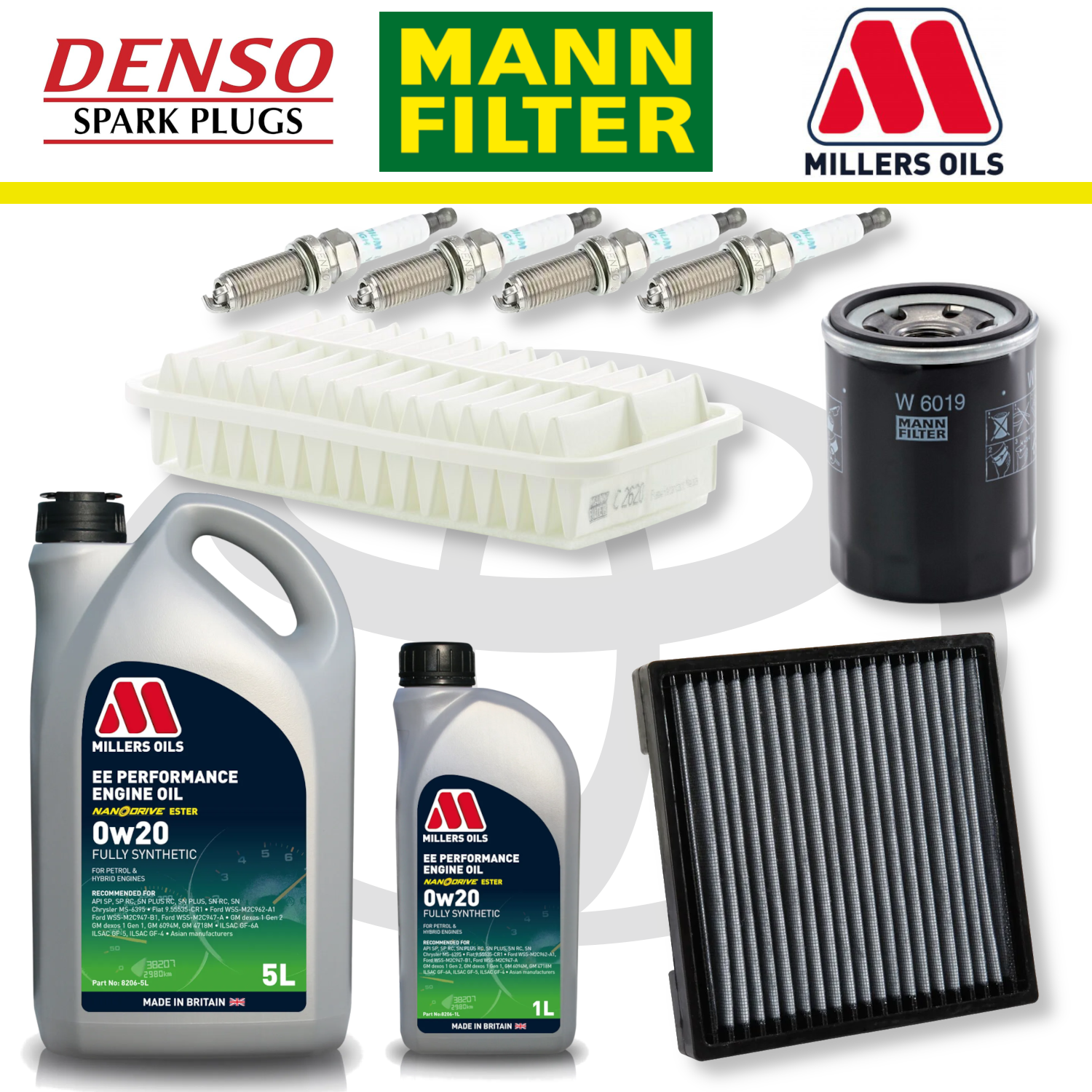 Toyota GT86 FA20 Home Service Pack - Millers Oil Premium