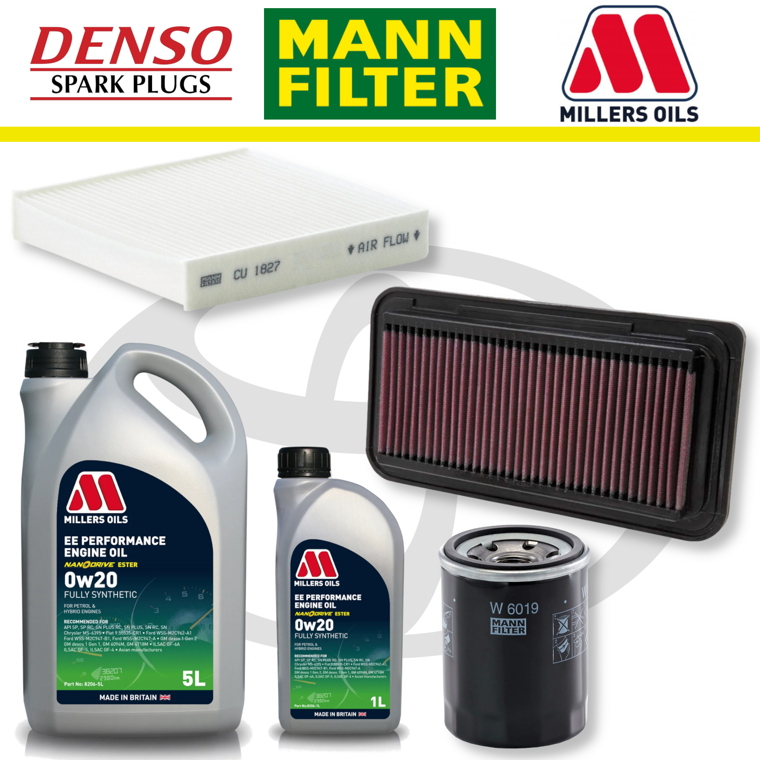 Toyota GT86 FA20 Home Service Pack - Millers Oil Premium