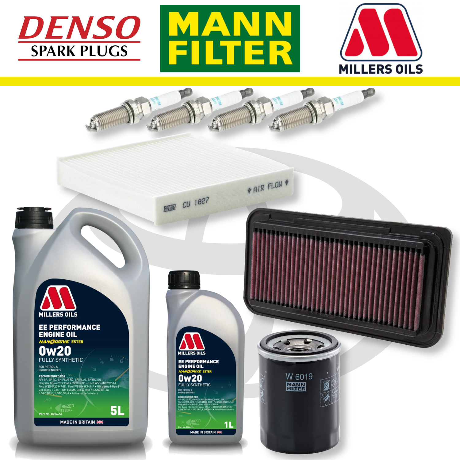 Toyota GT86 FA20 Home Service Pack - Millers Oil Premium