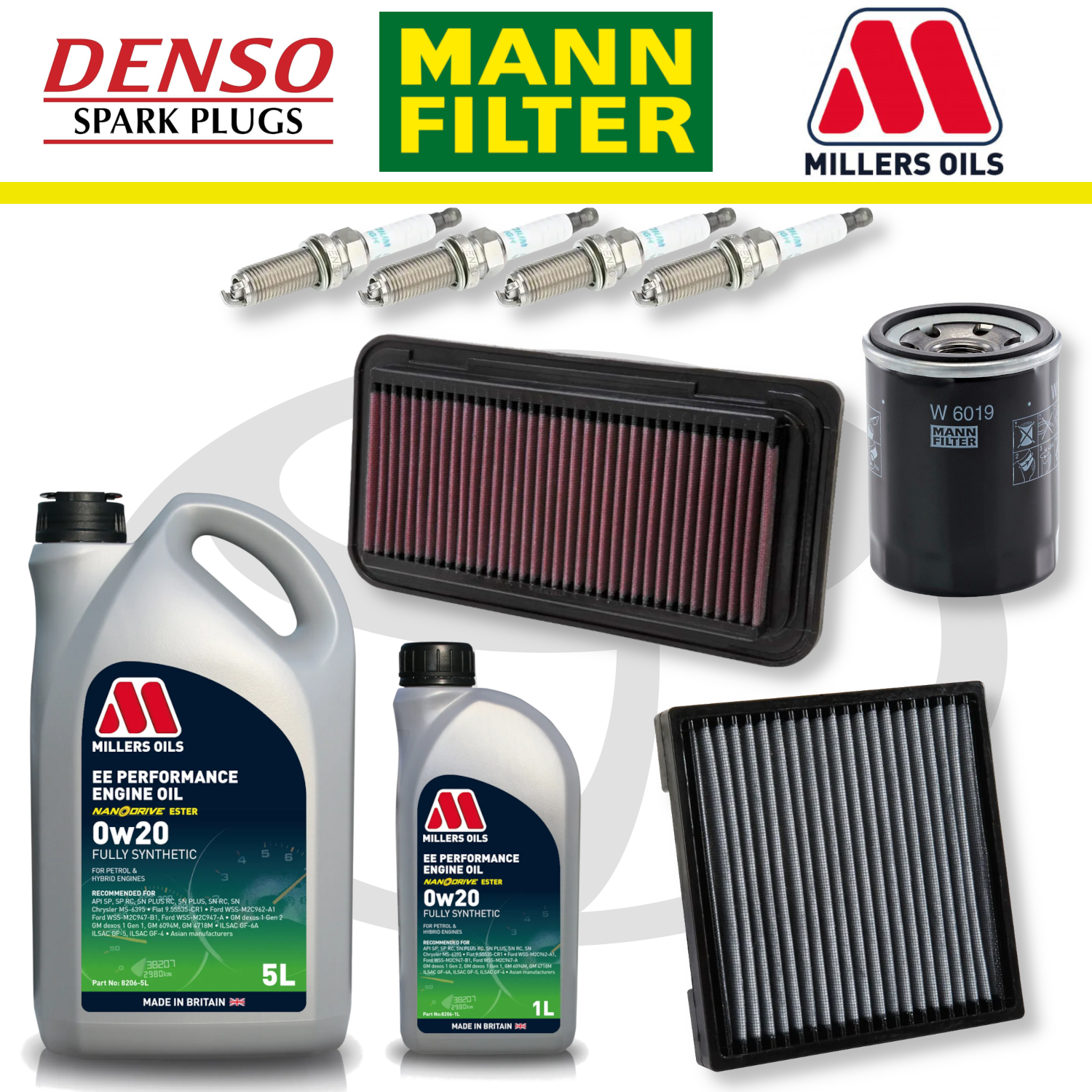 Toyota GT86 FA20 Home Service Pack - Millers Oil Premium