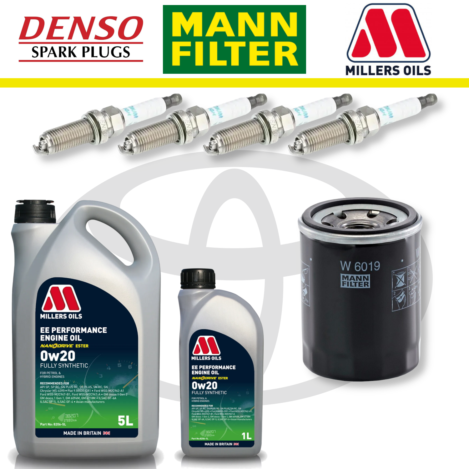 Toyota GT86 FA20 Home Service Pack - Millers Oil Premium