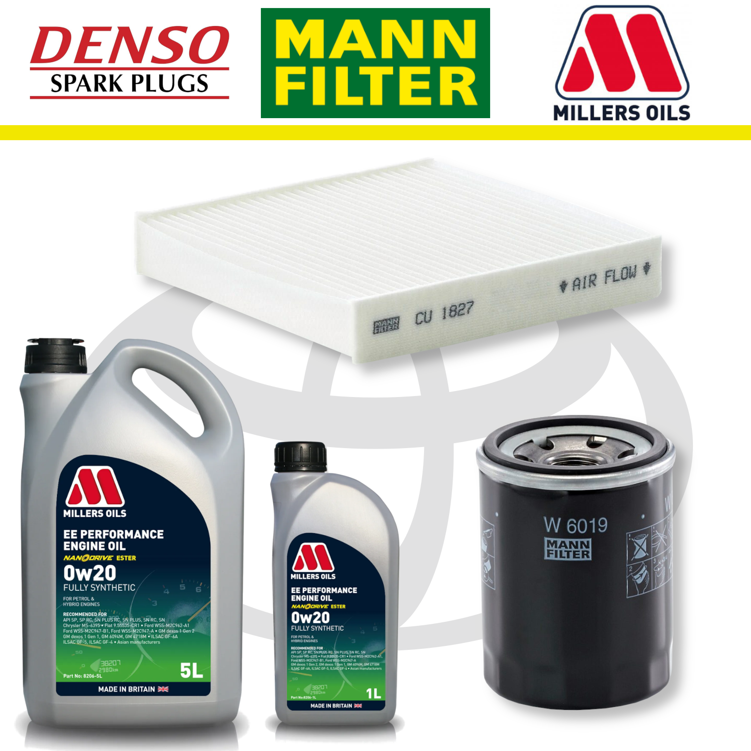 Toyota GT86 FA20 Home Service Pack - Millers Oil Premium