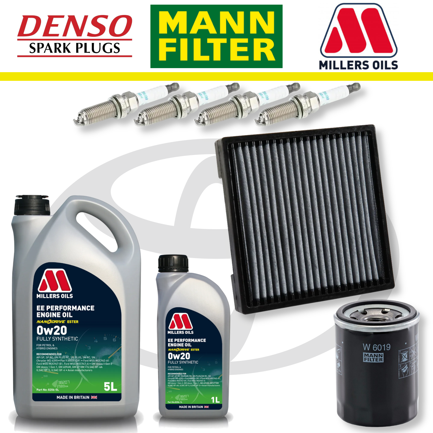 Toyota GT86 FA20 Home Service Pack - Millers Oil Premium