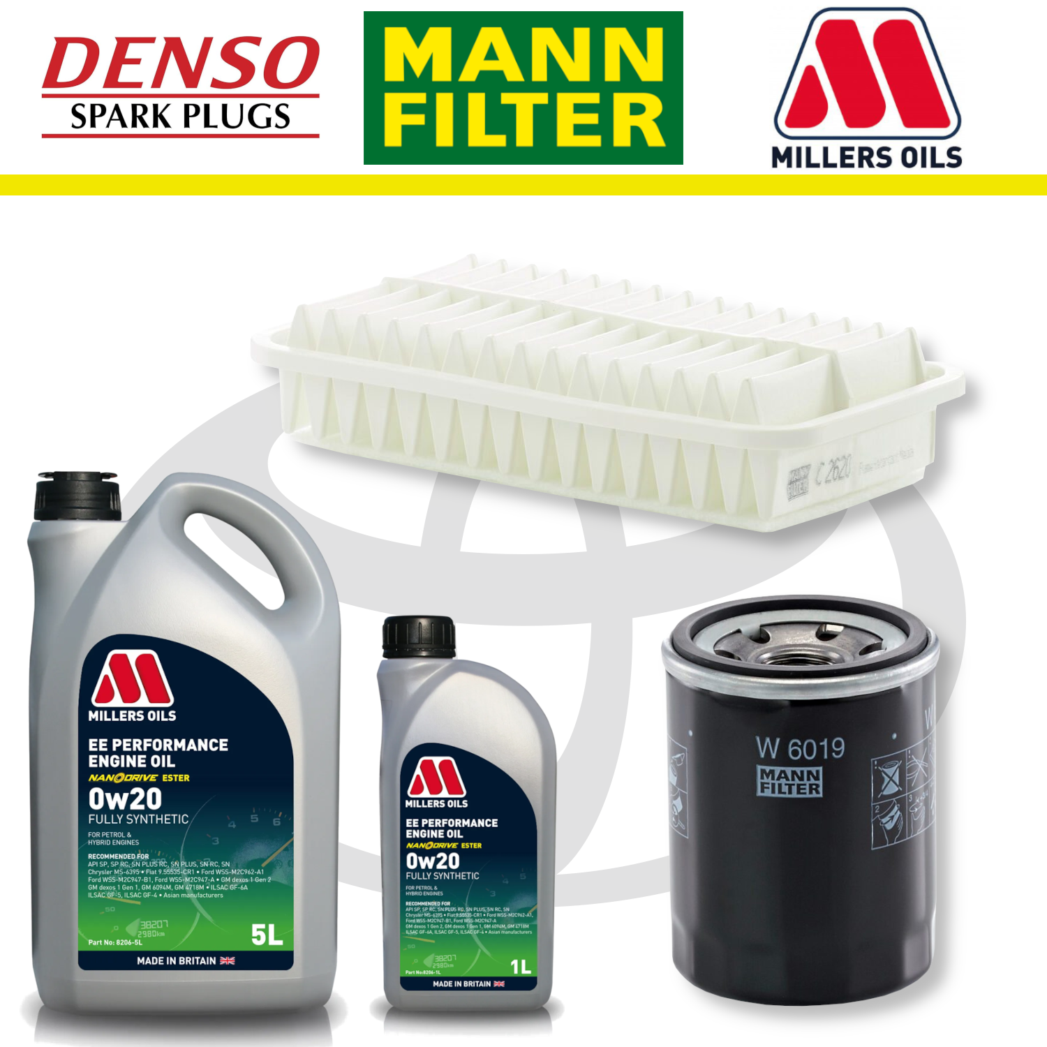 Toyota GT86 FA20 Home Service Pack - Millers Oil Premium