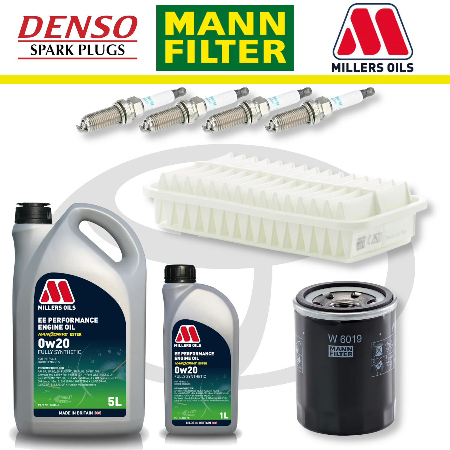 Toyota GT86 FA20 Home Service Pack - Millers Oil Premium