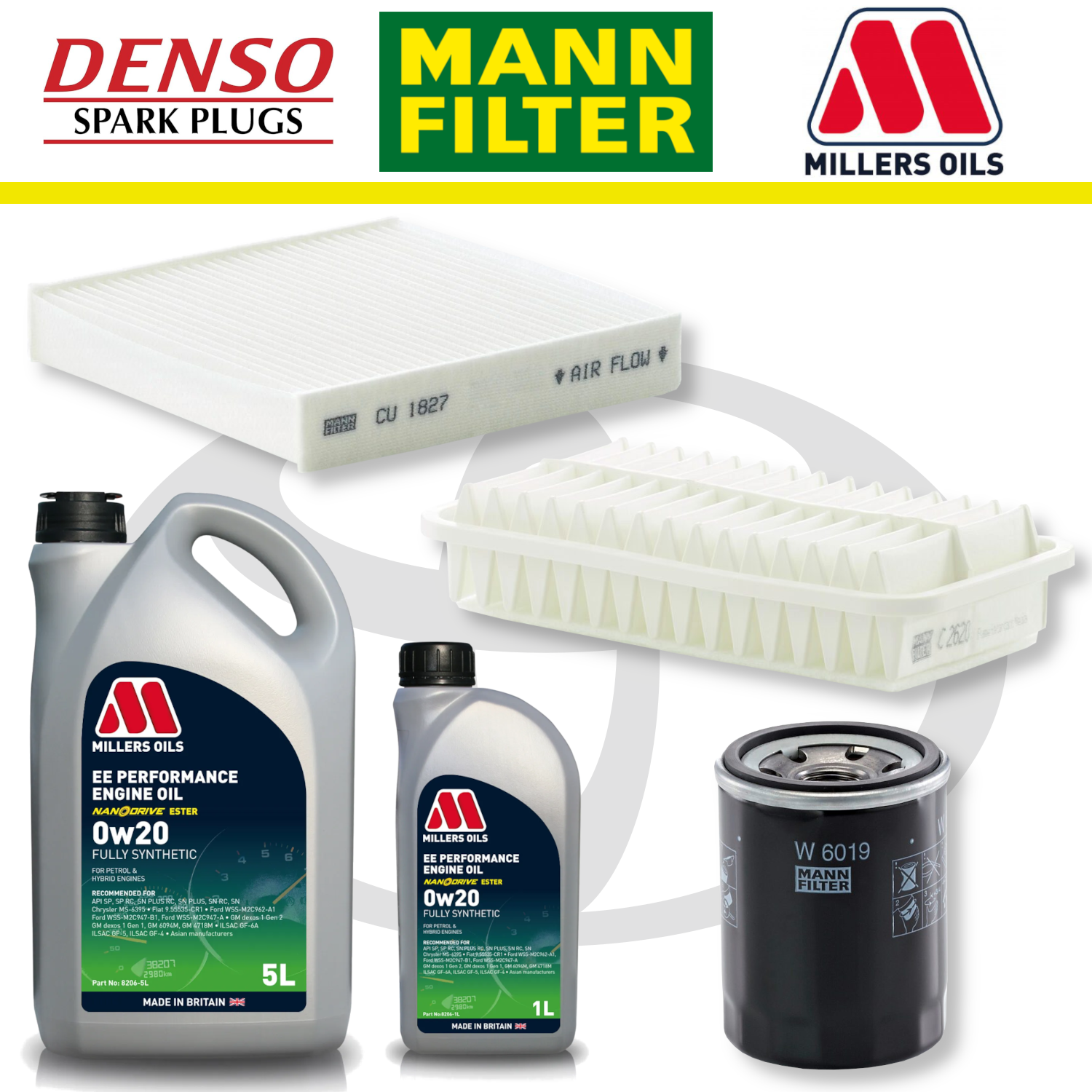 Toyota GT86 FA20 Home Service Pack - Millers Oil Premium