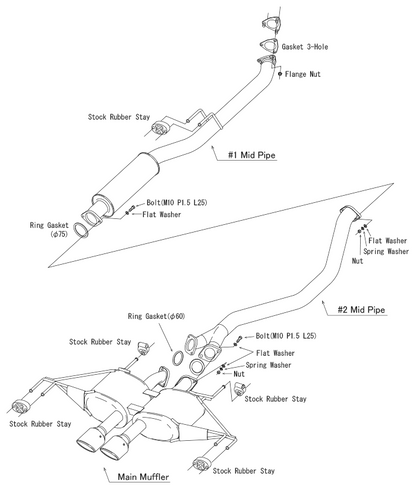 HKS LEGAMAX Premium Exhaust System - Honda Civic Type R FL5