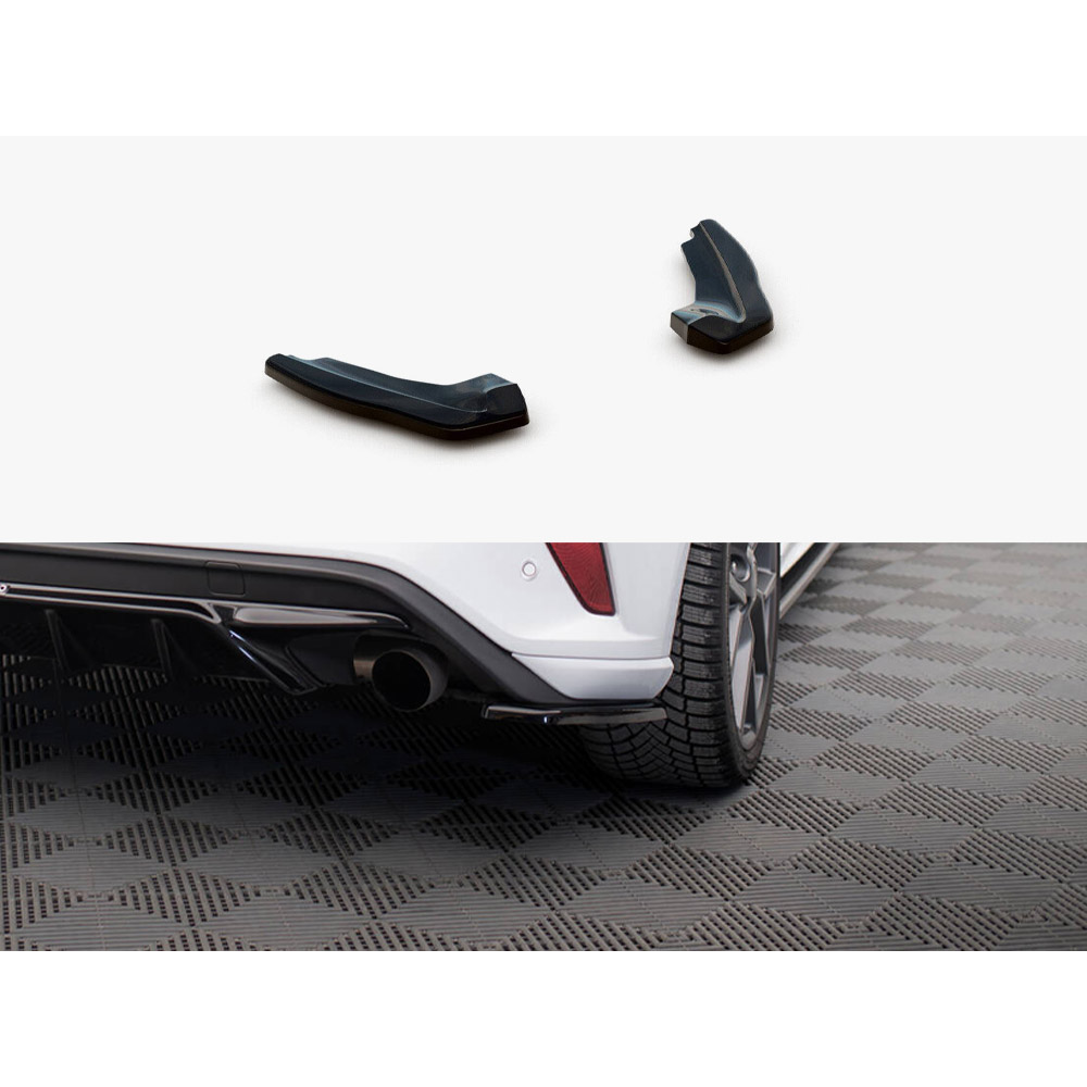 Maxton Design Street Plus Rear Side Splitters V1 - Ford Focus ST Mk4