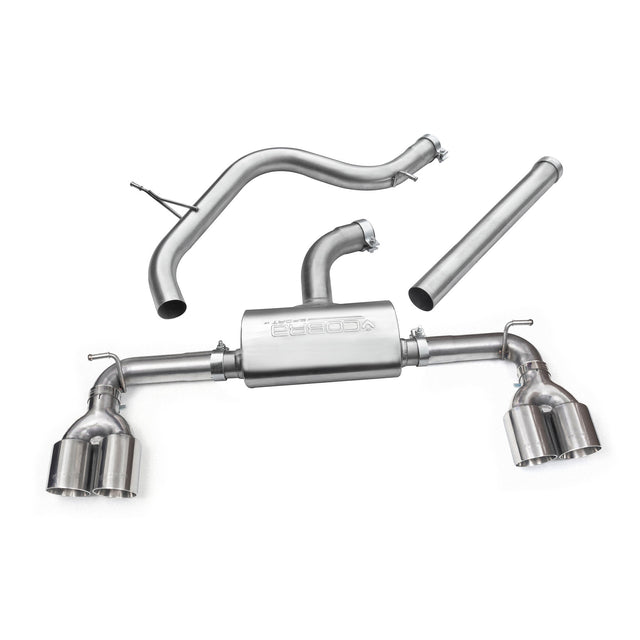 Échappement haute performance Cobra Sport pour VW Golf GTI (MK7) 2.0 TSI (5G) (12-17) à quatre sorties Cat Back, style Golf R