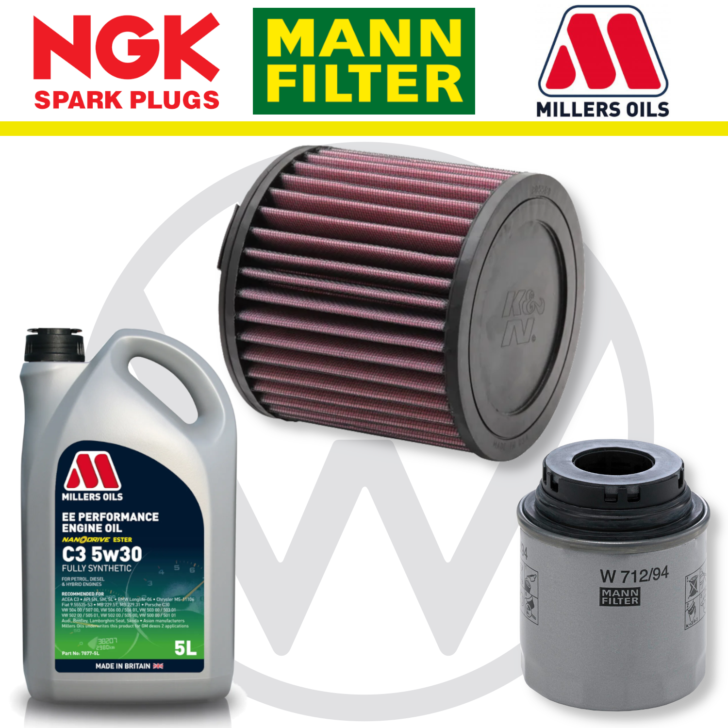 VW Polo Mk5 GTI 1.4 Home Service Pack - Millers Oil Premium