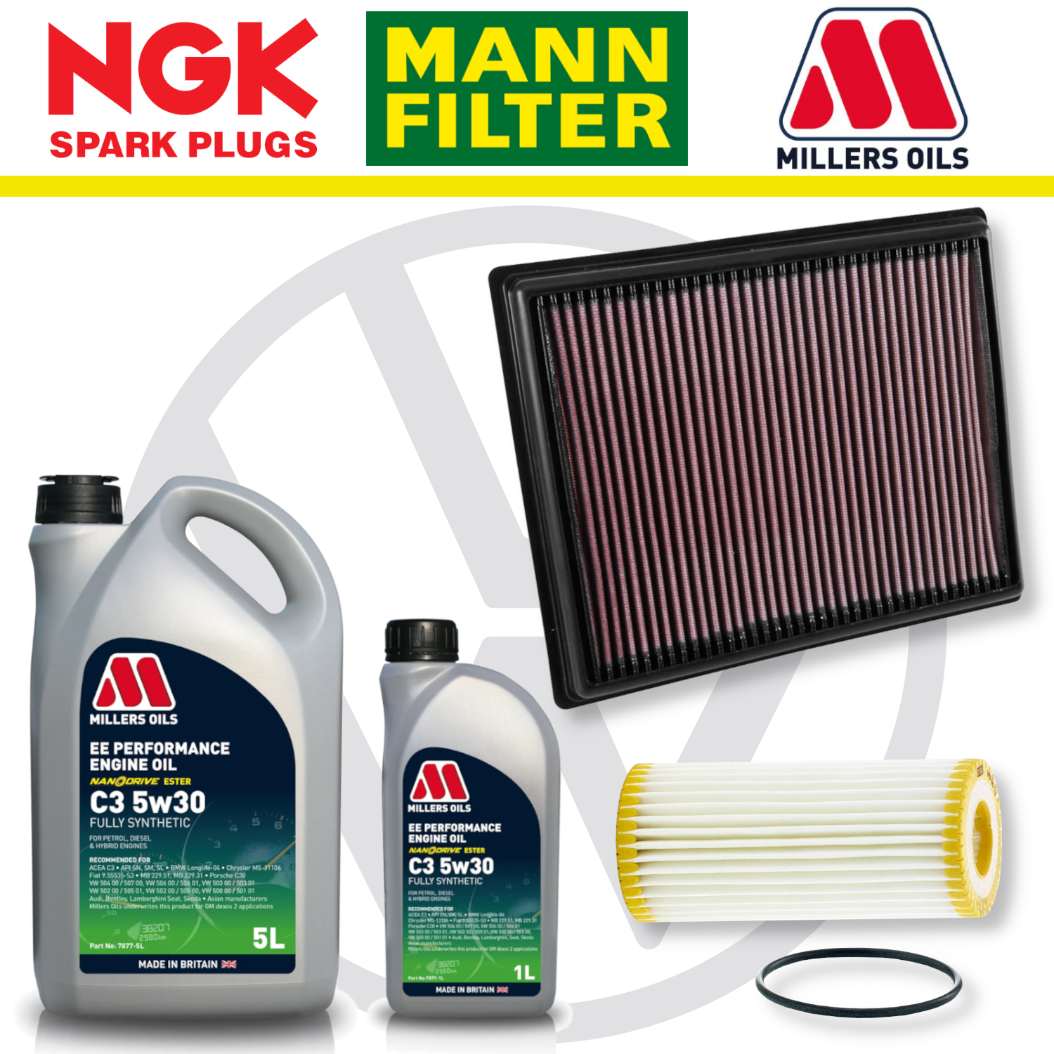 VW Polo Mk5 GTI 1.8 Home Service Pack - Millers Oil Premium