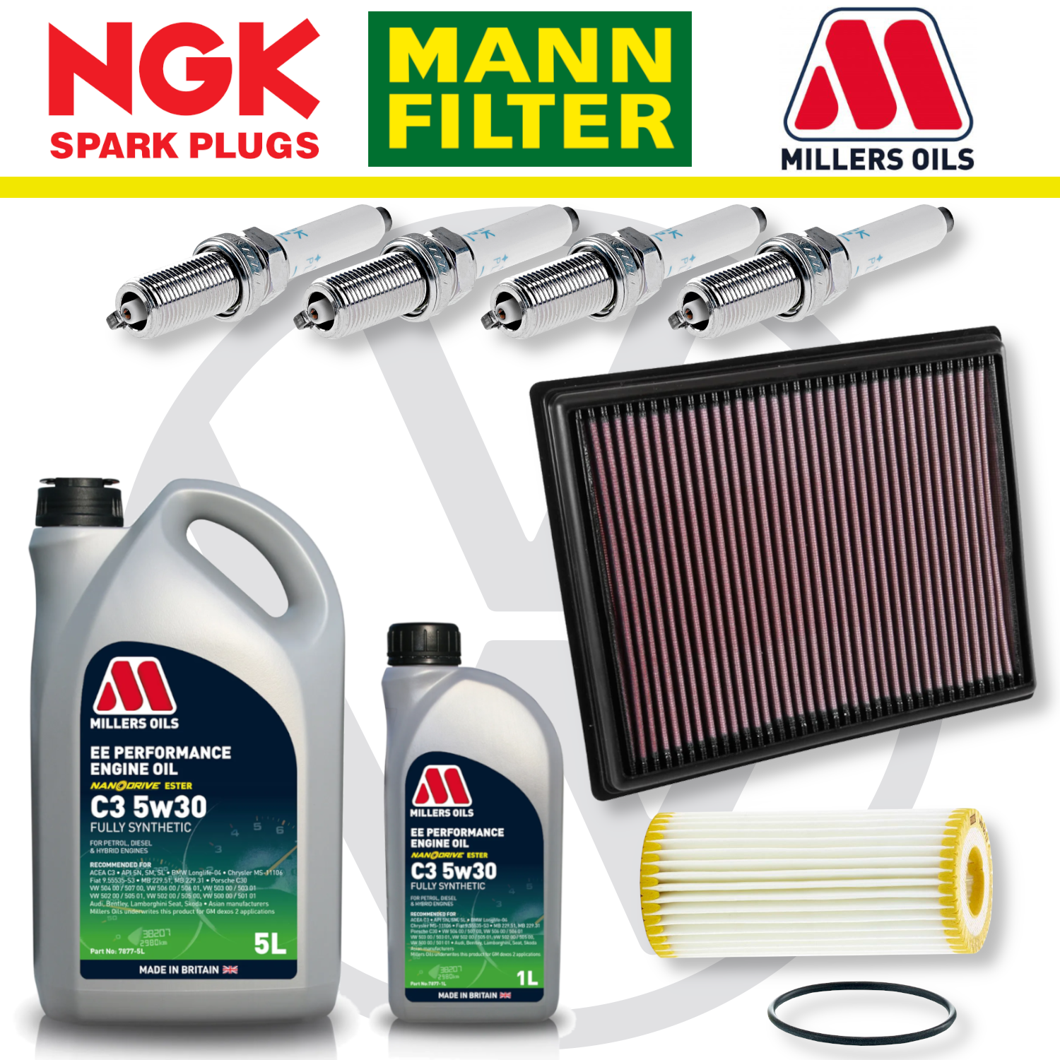 VW Polo Mk5 GTI 1.8 Home Service Pack - Millers Oil Premium