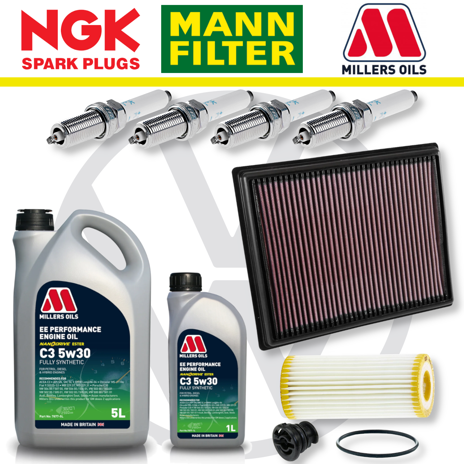 VW Polo Mk5 GTI 6C 1.8 Home Service Pack - Millers Oil Premium