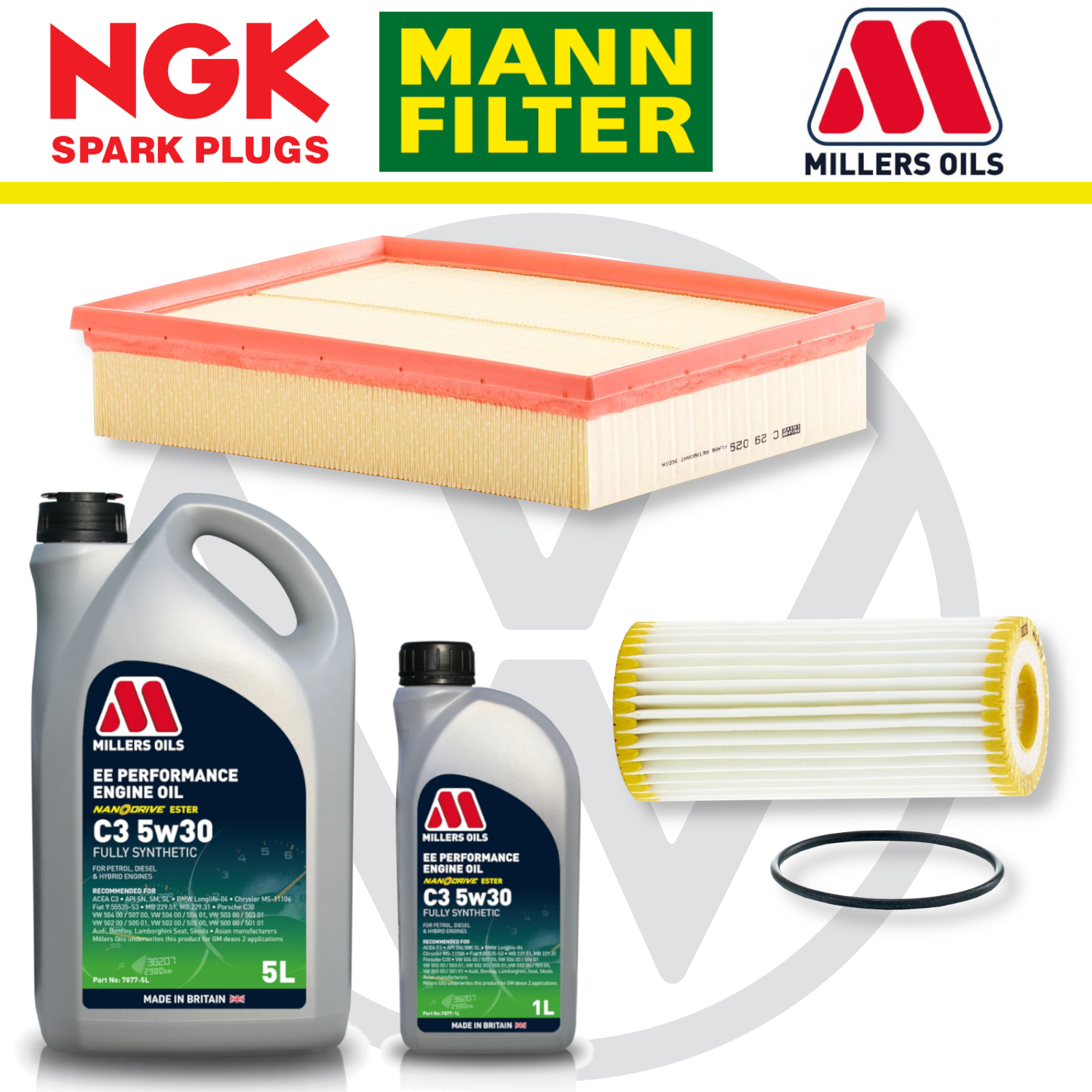 VW Polo Mk5 GTI 1.8 Home Service Pack - Millers Oil Premium