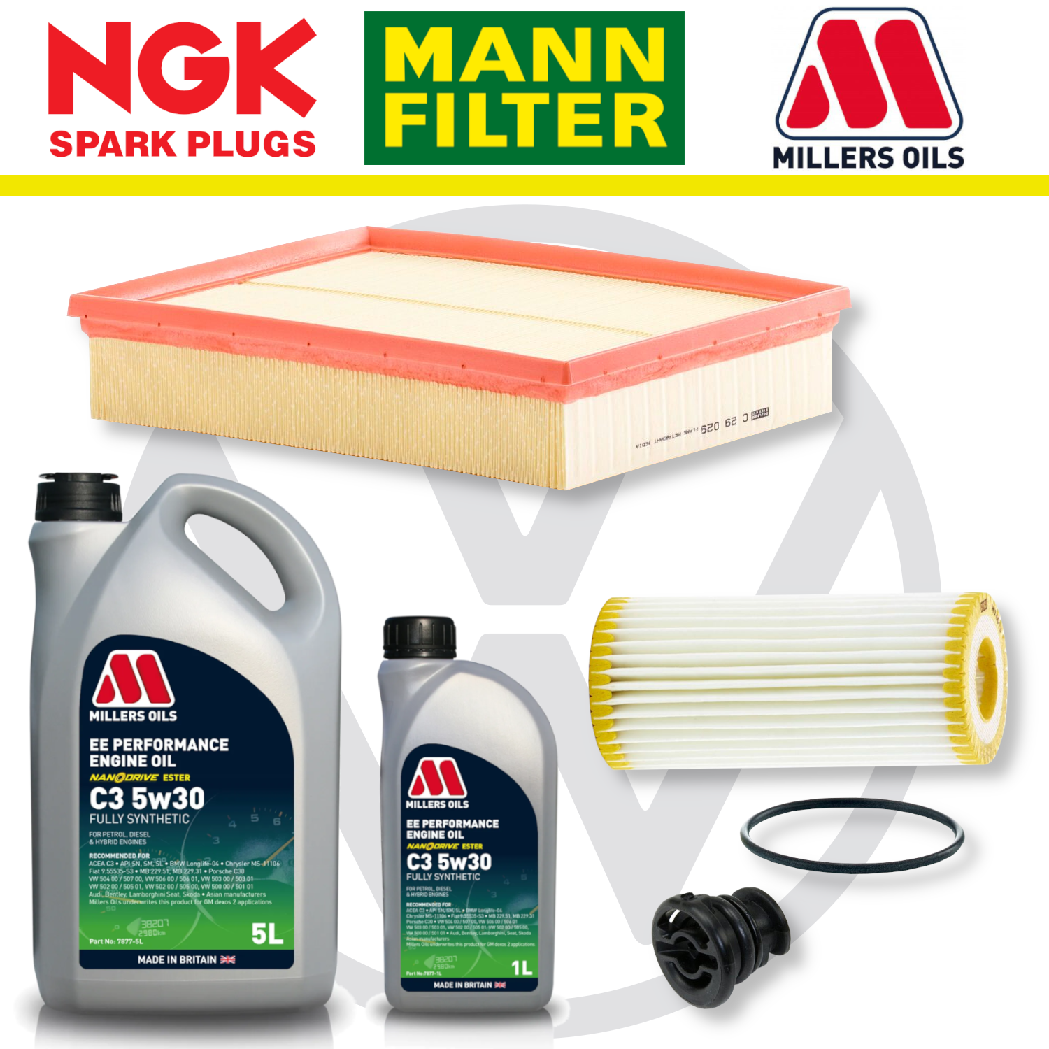 VW Polo Mk5 GTI 6C 1.8 Home Service Pack - Millers Oil Premium