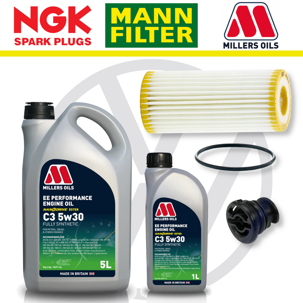 VW Polo Mk6 GTI AW EA888 Home Service Pack - Millers Oil Premium