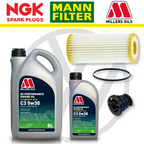 VW Polo Mk6 GTI AW EA888 Home Service Pack - Millers Oil Premium