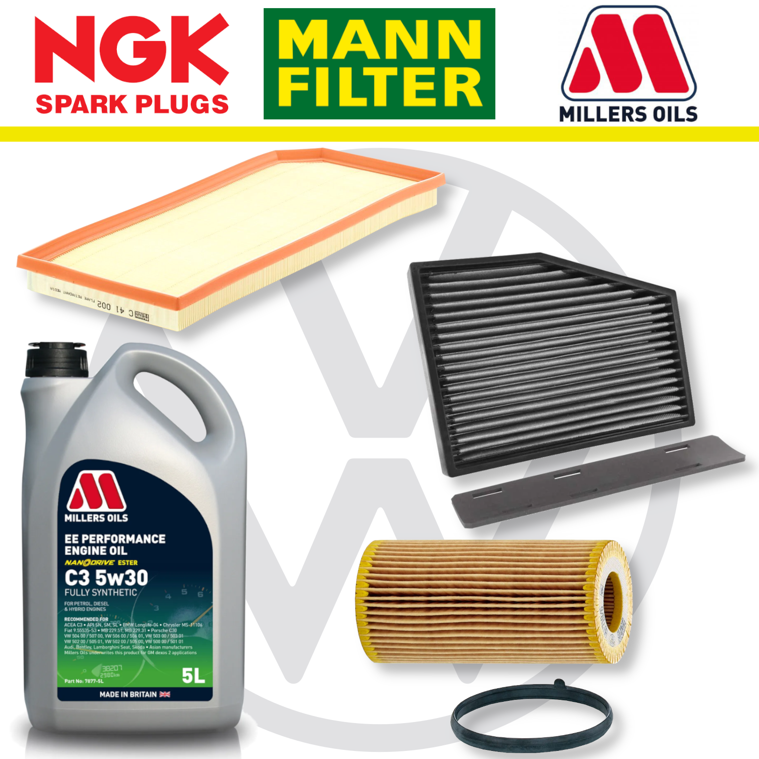 VW Scirocco R EA113 Home Service Pack - Millers Oil Premium