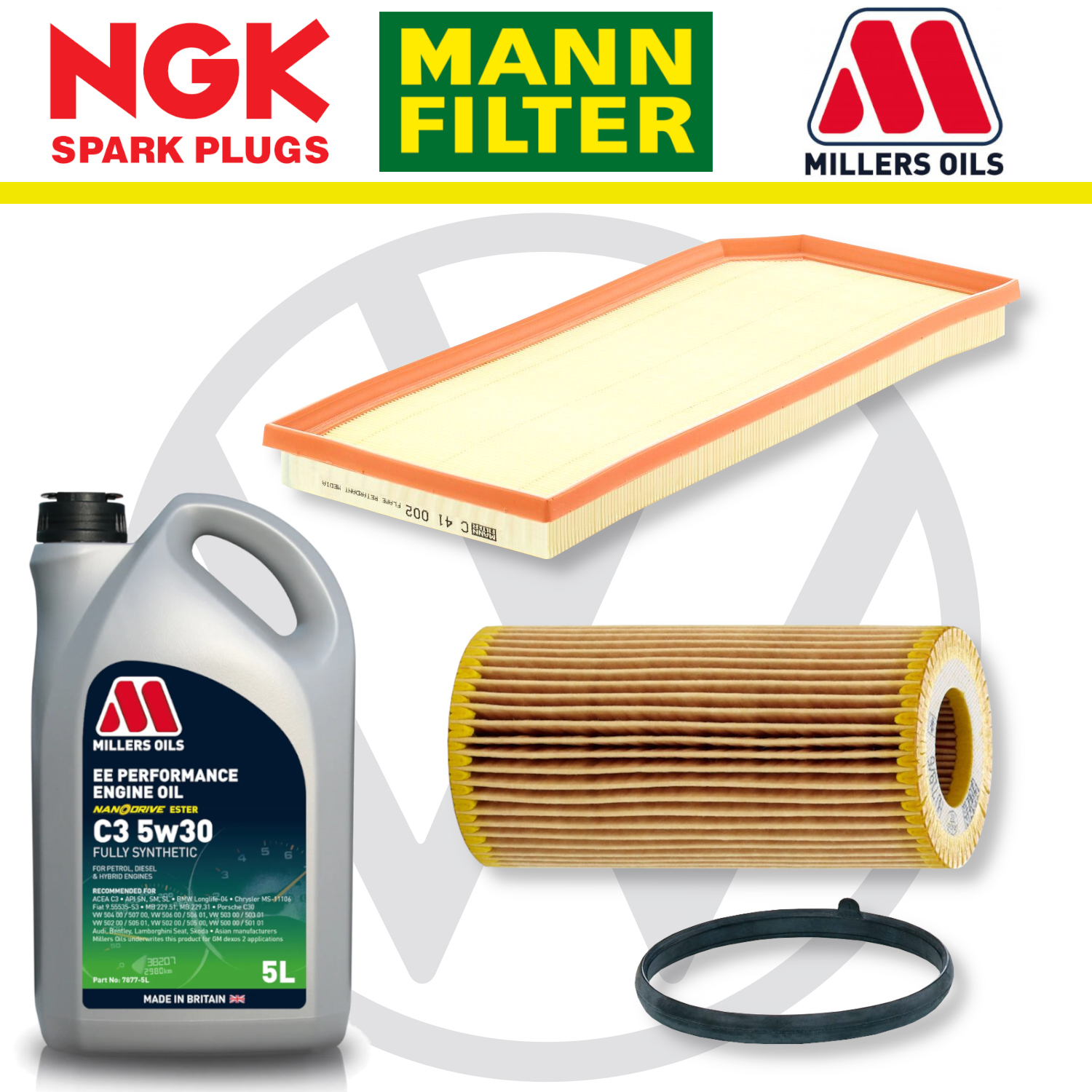 VW Scirocco R EA113 Home Service Pack - Millers Oil Premium