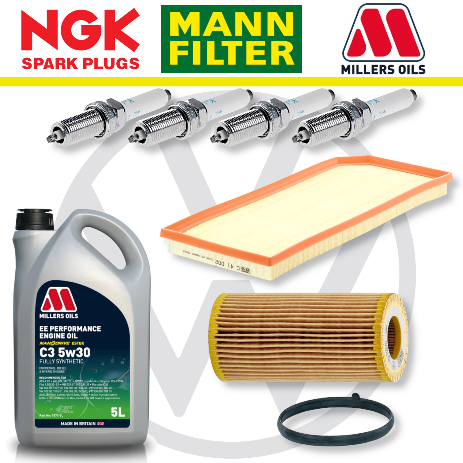 VW Scirocco R EA113 Home Service Pack - Millers Oil Premium