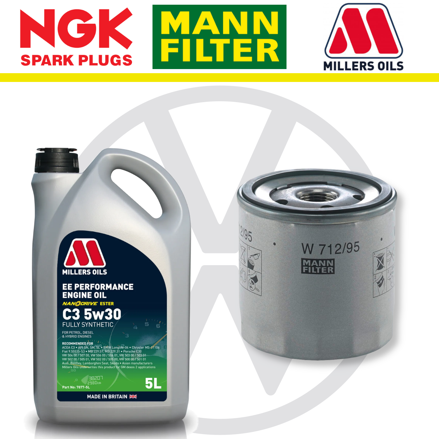 VW Up! GTI Home Service Pack - Millers Oil Premium