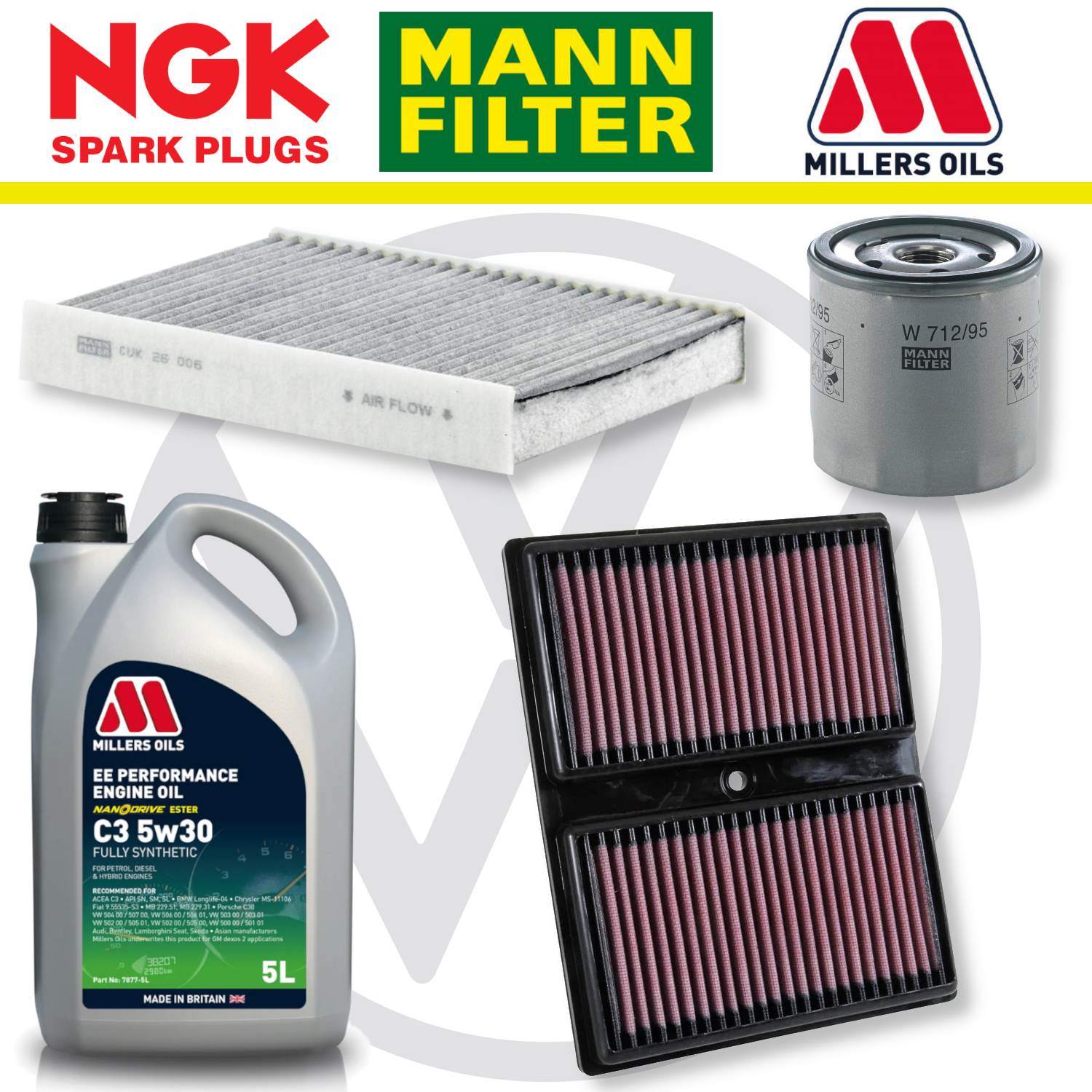 VW Up! GTI Home Service Pack - Millers Oil Premium