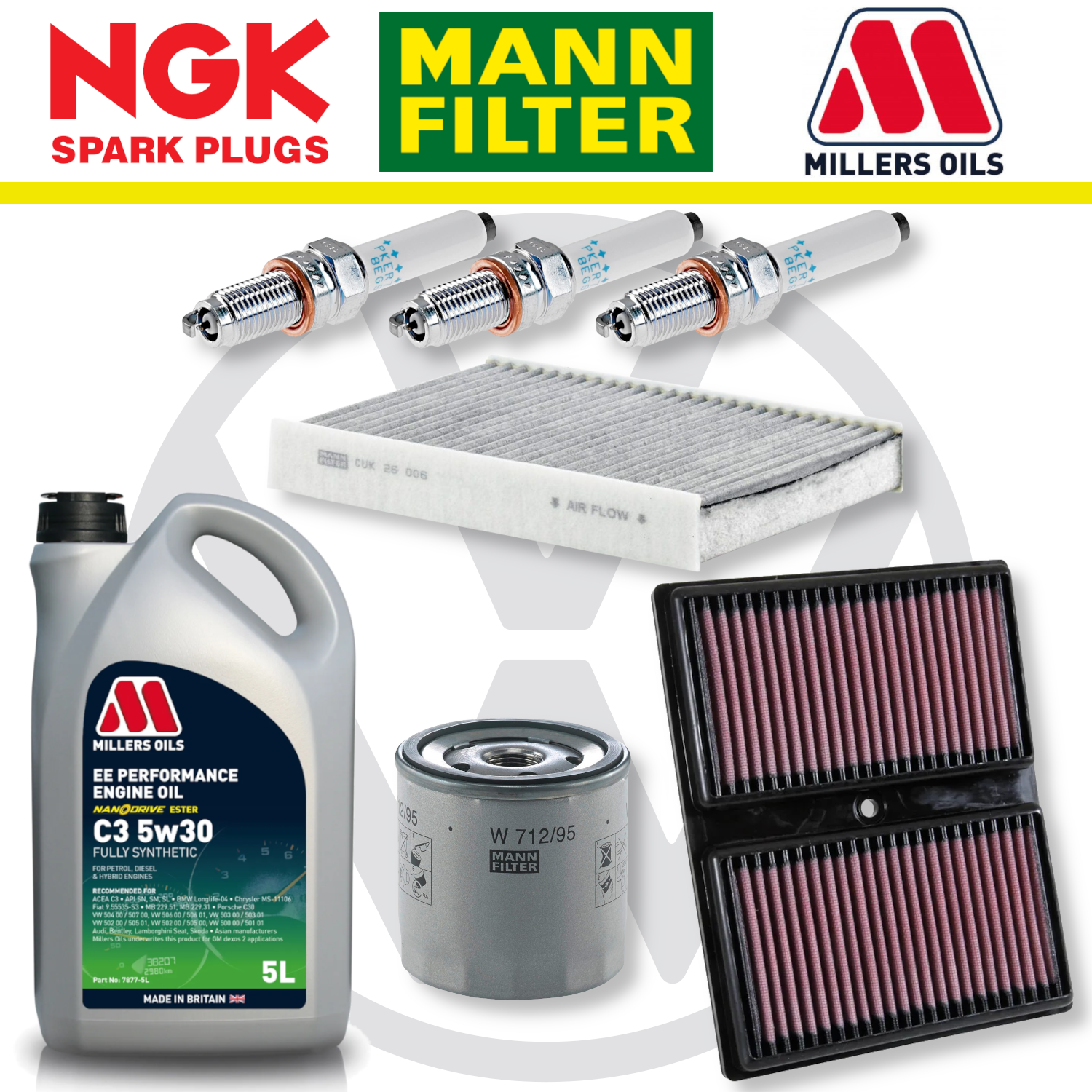 VW Up! GTI Home Service Pack - Millers Oil Premium