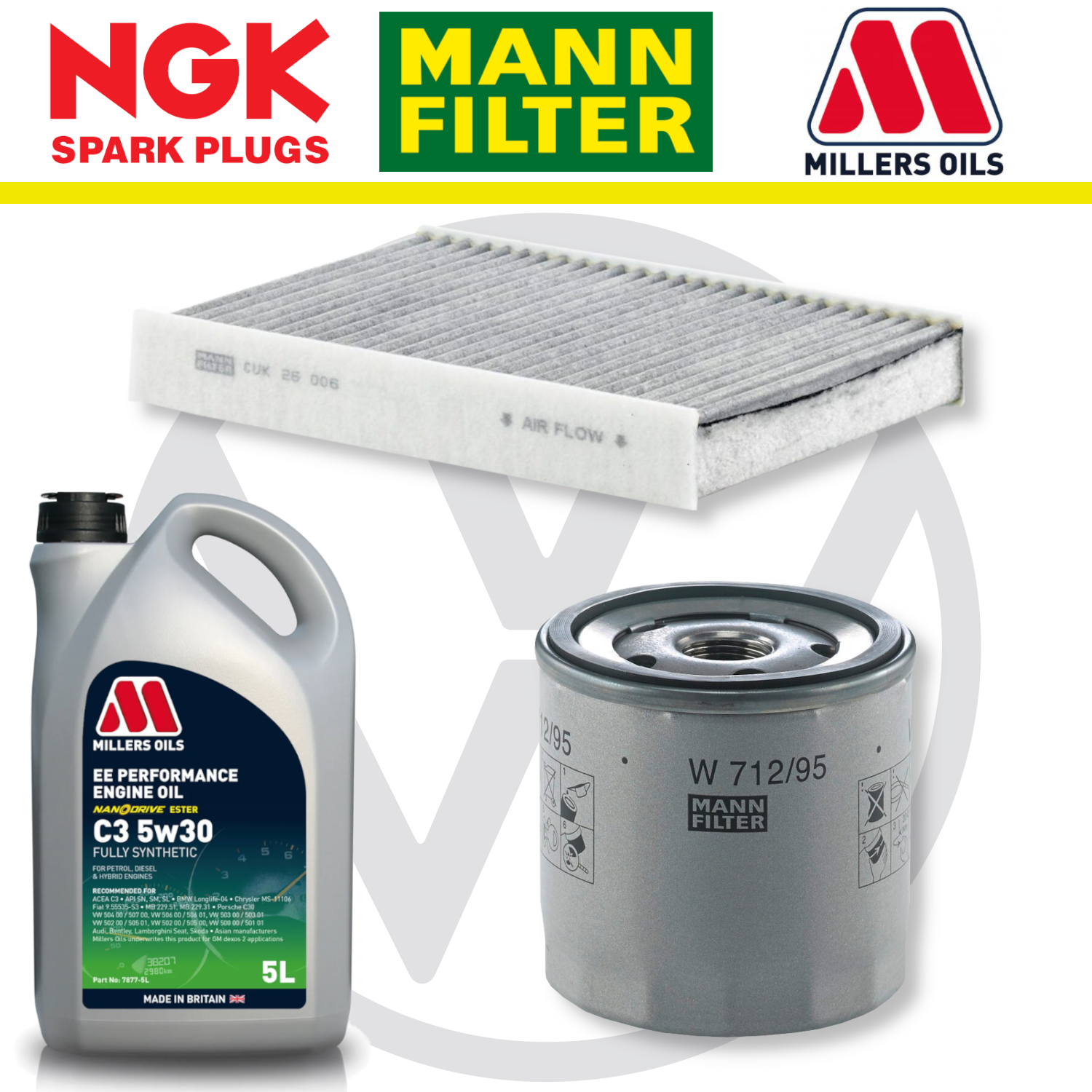 VW Up! GTI Home Service Pack - Millers Oil Premium