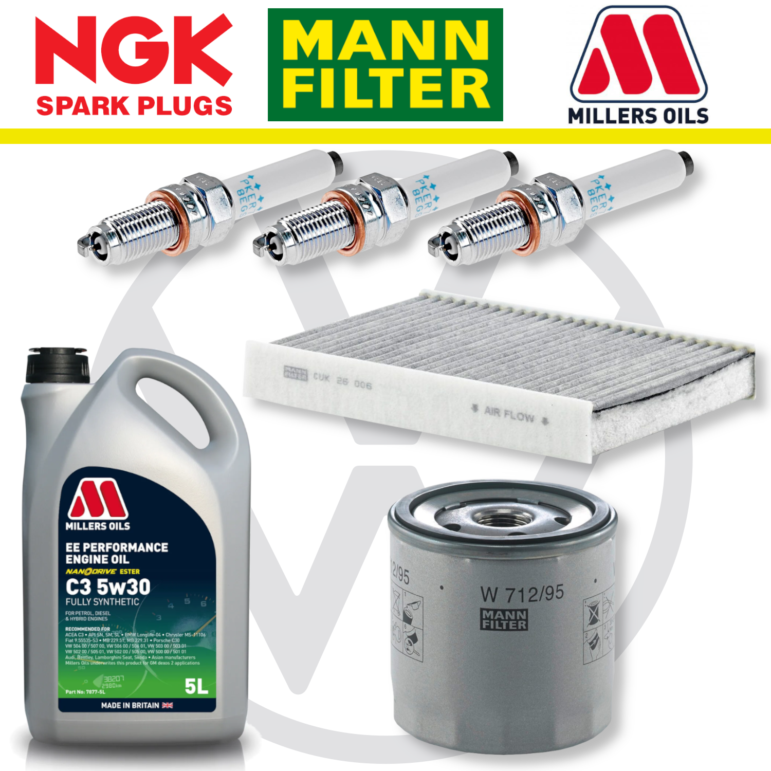 VW Up! GTI Home Service Pack - Millers Oil Premium