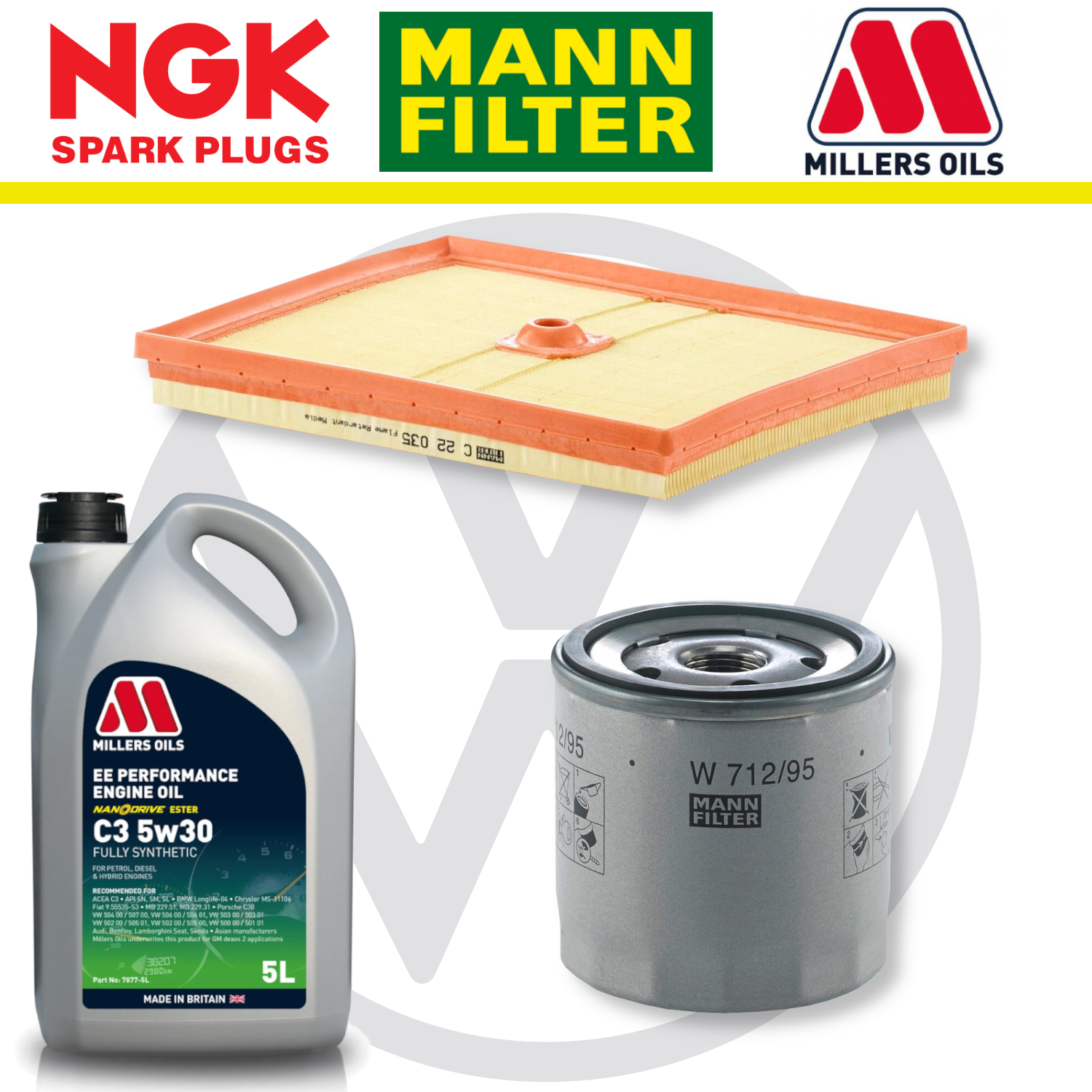 VW Up! GTI Home Service Pack - Millers Oil Premium