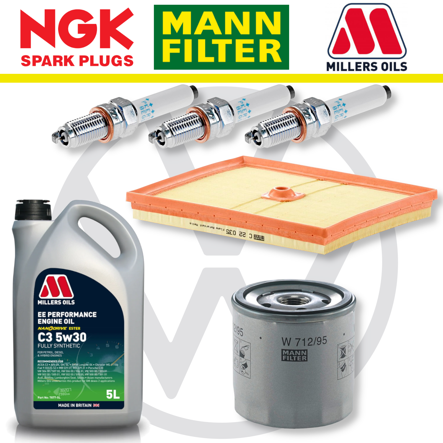 VW Up! GTI Home Service Pack - Millers Oil Premium