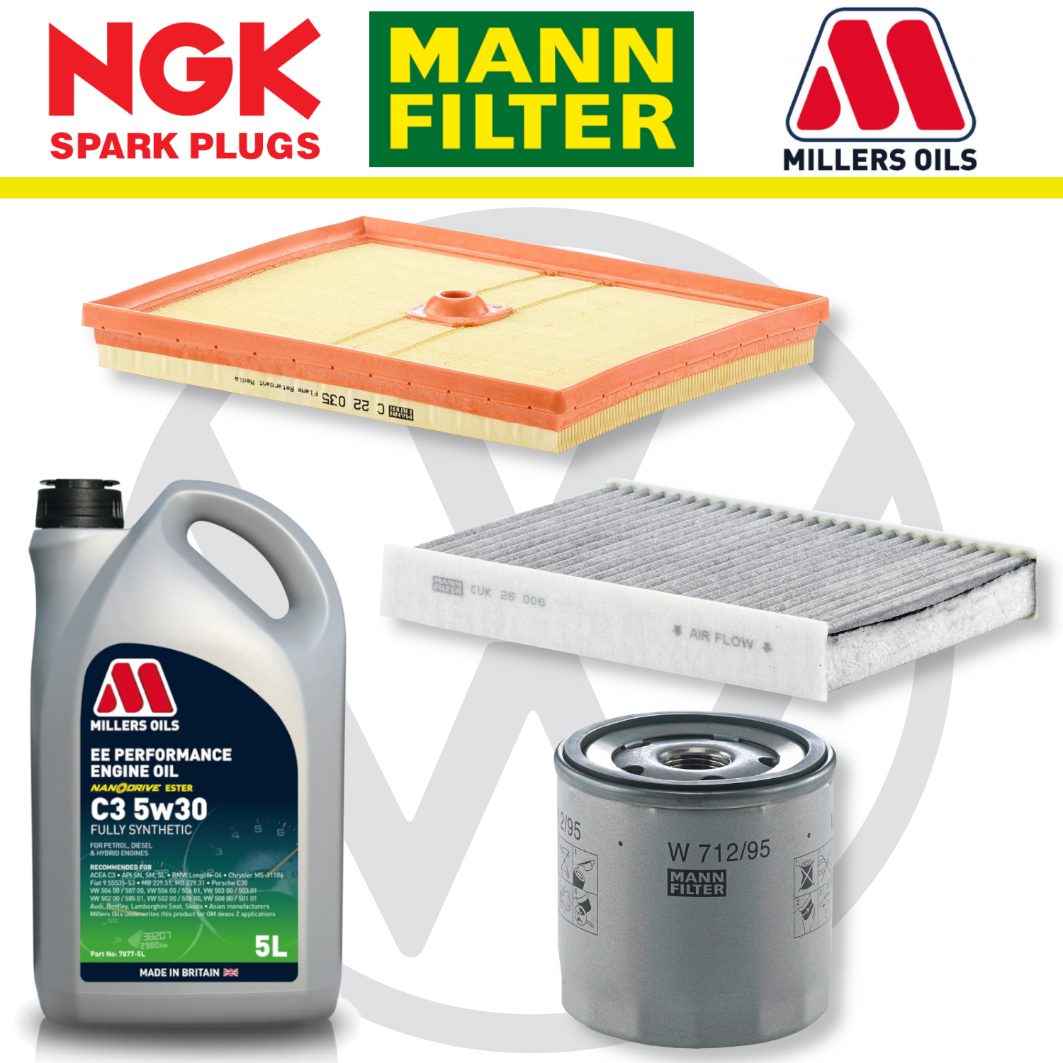 VW Up! GTI Home Service Pack - Millers Oil Premium