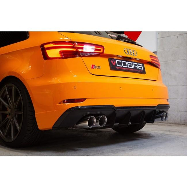 Système d'échappement Cat-Back à soupapes Cobra Sport pour Audi S3 8V 3 portes (sans FAP) 