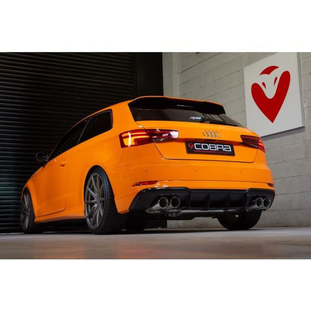 Système d'échappement Cat-Back à soupapes Cobra Sport pour Audi S3 8V Sportback (sans FAP) 