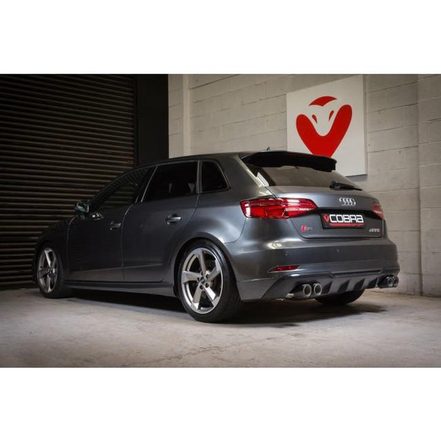 Système d'échappement turbo-back à soupapes Cobra Sport pour Audi S3 8V Sportback (sans FAP) 