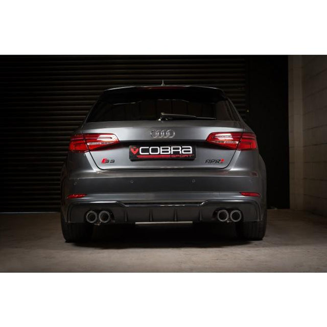 Système d'échappement turbo-back à soupapes Cobra Sport pour Audi S3 8V Sportback (sans FAP) 