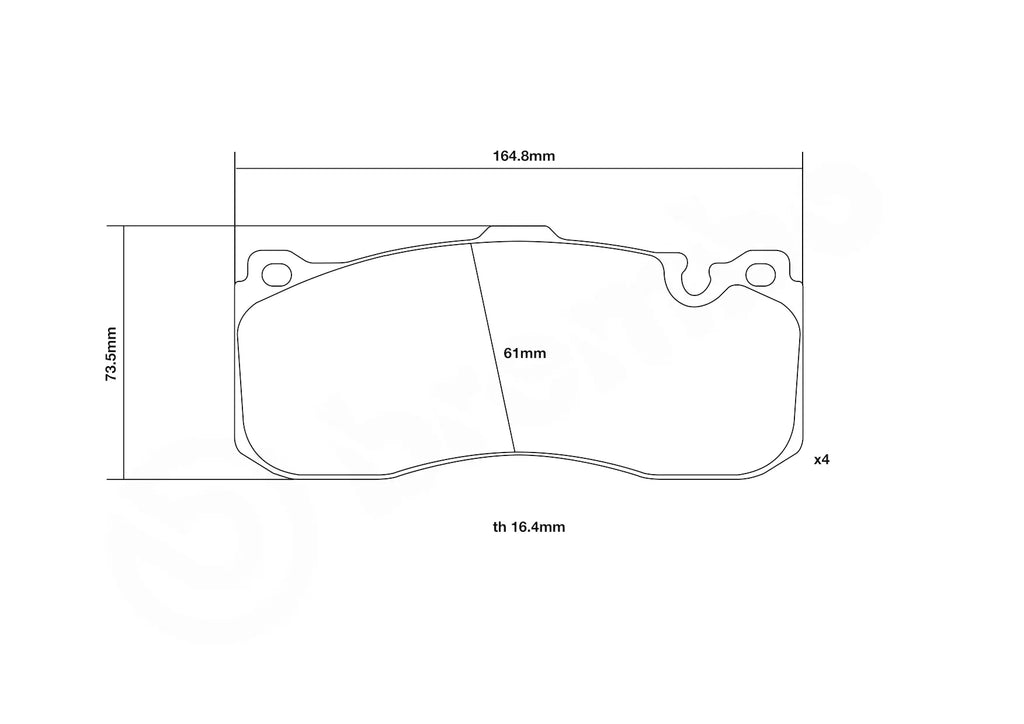 Brembo Sport HP2 Front Brake Pads - 07.B314.47/07.B314.74/07.B314.02 - MINI Cooper S R56