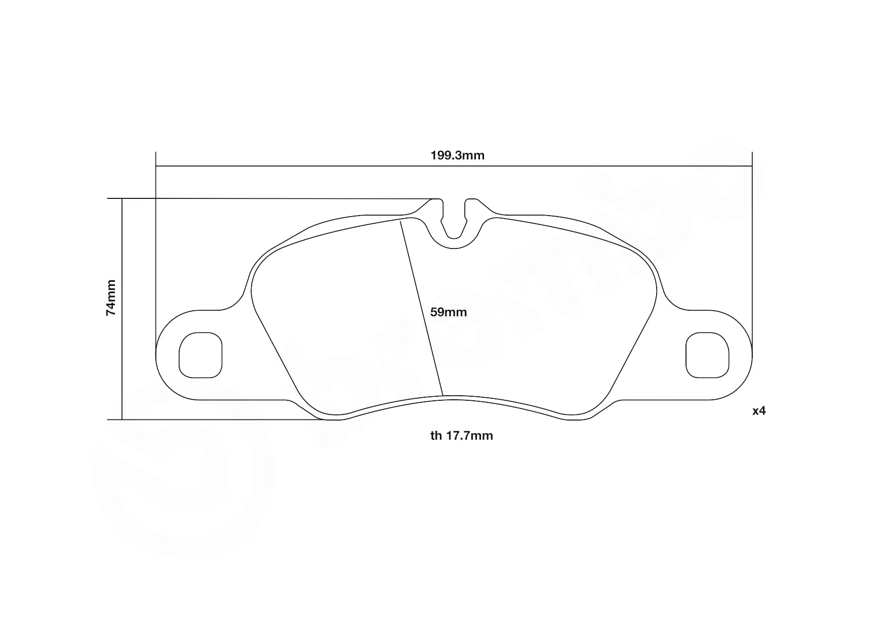 Brembo Sport HP2 Front Brake Pads - 07.B314.86 - Porsche Boxster/Cayman S/GTS 981