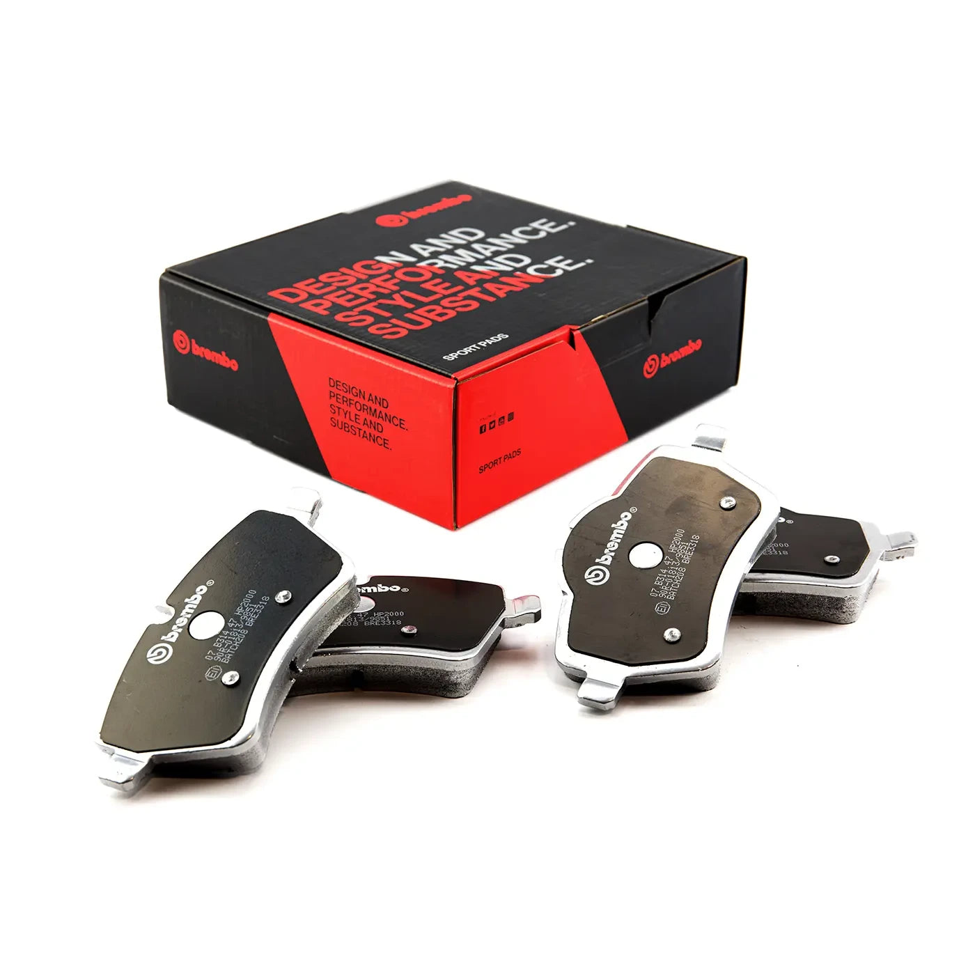 Brembo Sport HP2 Front Brake Pads - 07.B314.47/07.B314.74/07.B314.02 - MINI Cooper S R56